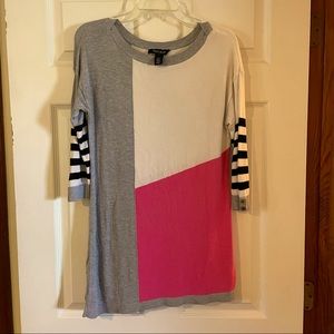 WHBM Asymmetrical Color Block Tunic